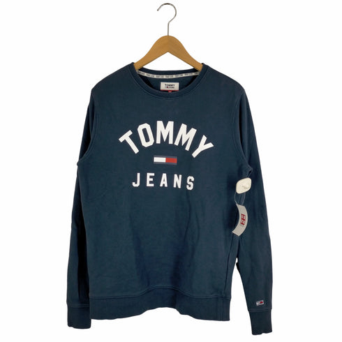 トミージーンズ tommy jeans ロゴプリント クルーネックプルオーバー レディース JPN:M