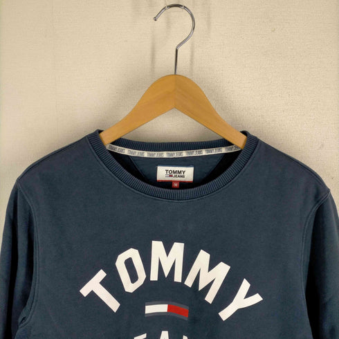 トミージーンズ tommy jeans ロゴプリント クルーネックプルオーバー レディース JPN:M