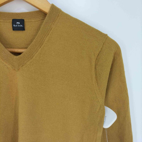 ピーエスポールスミス PS Paul Smith サイドボーダー Vネックニット レディース import:M