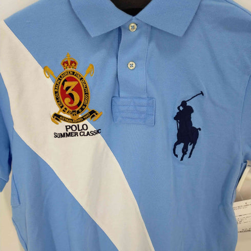 ポロラルフローレン POLO RALPH LAUREN ポニー刺繍 S/Sポロシャツ CUSTOM FIT メンズ import:M