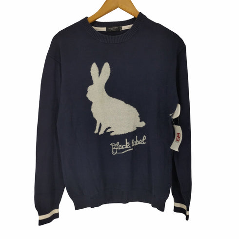 ブラックレーベルクレストブリッジ BLACK LABEL CRESTBRIDGE ラビット シルエット ナイロン混 コットン ニット メンズ import:M