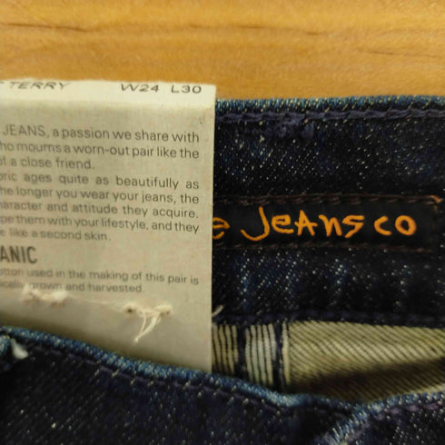 ヌーディージーンズ Nudie Jeans TIGHT TERRY タイトテリー ストレッチデニムパンツ レディース W24 L30