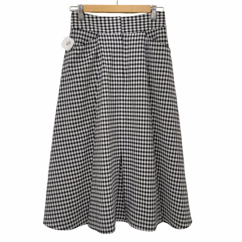 ザラ ZARA フロントポケットギンガムチェックスカート レディース import:S