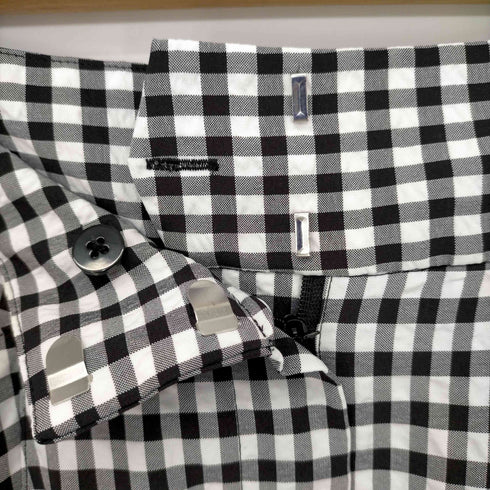 ザラ ZARA フロントポケットギンガムチェックスカート レディース import:S