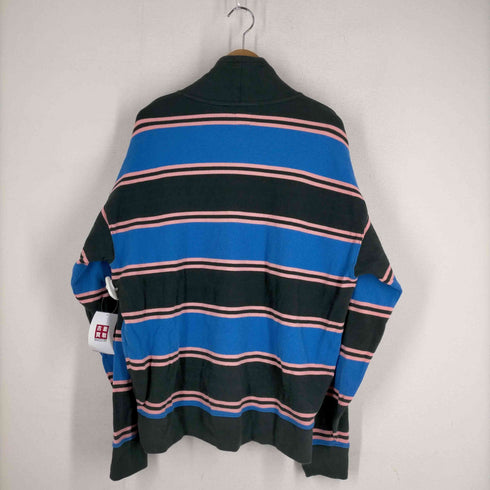 リーバイス Levis RELAXED FUNNEL NECK HOODIE SWEATSHIRT モックネック ドローコード付き ボーダー柄 プルオーバー メンズ JPN:M