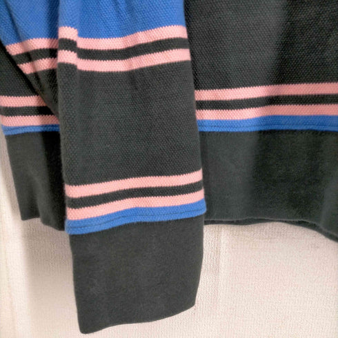 リーバイス Levis RELAXED FUNNEL NECK HOODIE SWEATSHIRT モックネック ドローコード付き ボーダー柄 プルオーバー メンズ JPN:M