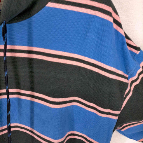 リーバイス Levis RELAXED FUNNEL NECK HOODIE SWEATSHIRT モックネック ドローコード付き ボーダー柄 プルオーバー メンズ JPN:M
