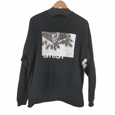 グラフィックプリント LS Tシャツ メンズ