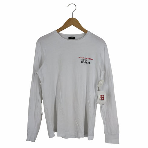 ディーゼル DIESEL ロゴプリント L/S クルーネック カットソー メンズ import:XS