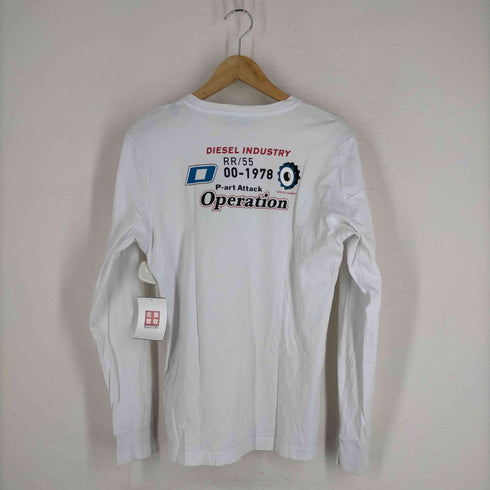 ディーゼル DIESEL ロゴプリント L/S クルーネック カットソー メンズ import:XS