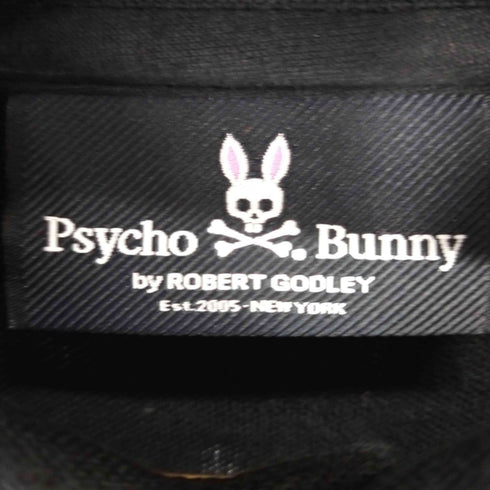 サイコバニー Psycho Bunny ドット柄 ロゴ刺繍ポロシャツ メンズ import:M