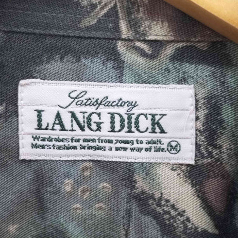 LANGDICK 総柄長袖シャツ メンズ M