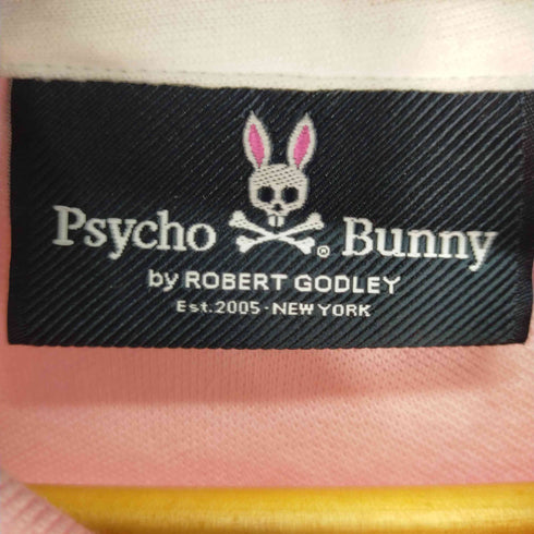 サイコバニー Psycho Bunny ウサギ刺繍 半袖ポロシャツ メンズ import:M