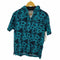 フランダースリネンプロダクツ FLANDERS LINEN PRODUCTS フラワーデザインリネンポロシャツ メンズ import:L