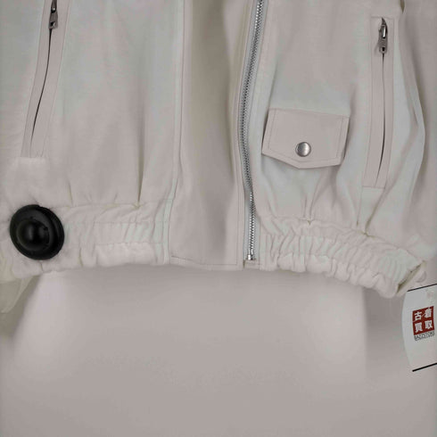 ジェイダ GYDA BACK LOGO MATERIALフェイクレザーライダースジャケット レディース FREE
