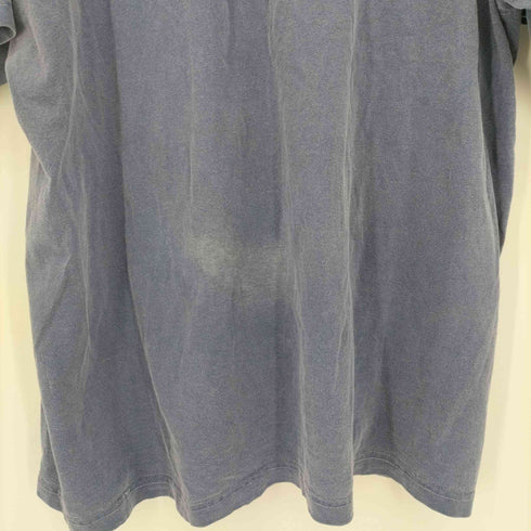 B.U.M.EQUIPMENT 90S USA製 後染め 刺繍ロゴ クルーネック S/S Tシャツ メンズ import:L