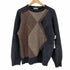 {CATTIVO SHETLAND PURE WOOL アーガイル柄 ニット メンズ import:L