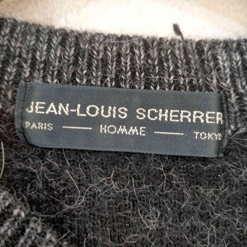 ジャン ルイ シュレル jean louis scherrer アルパカ混 総柄ニット メンズ