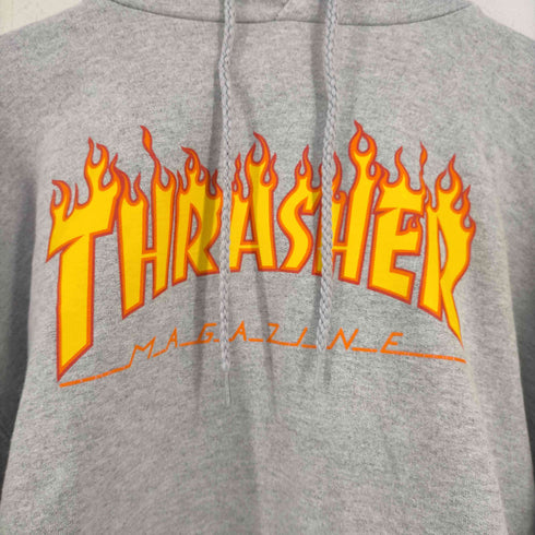 スラッシャー THRASHER 00S スペードタグ ファイヤーパターンロゴ パーカー メンズ import:L