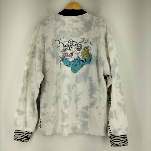 レフトアローン LEFT ALONE 刺繍デザインタイダイクルーネックスウェット レディース JPN:L