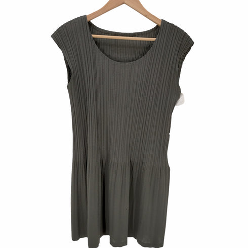 プリーツプリーズイッセイミヤケ PLEATS PLEASE ISSEY MIYAKE ノースリーブ プリーツチュニックワンピース レディース JPN:3