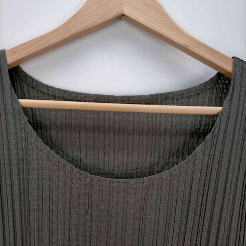 プリーツプリーズイッセイミヤケ PLEATS PLEASE ISSEY MIYAKE ノースリーブ プリーツチュニックワンピース レディース JPN:3