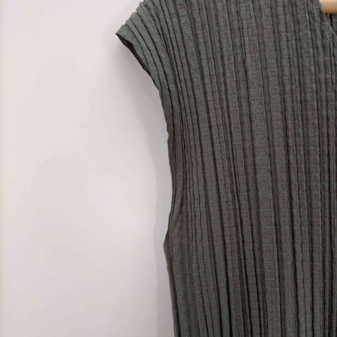 プリーツプリーズイッセイミヤケ PLEATS PLEASE ISSEY MIYAKE ノースリーブ プリーツチュニックワンピース レディース JPN:3