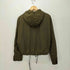 ザラ ZARA Y2K フード付き撥水ナイロンジャケット 裾ドローコード 短丈 レディース import:S