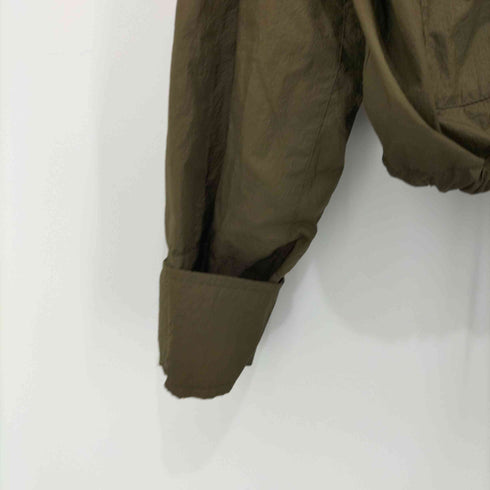 ザラ ZARA Y2K フード付き撥水ナイロンジャケット 裾ドローコード 短丈 レディース import:S