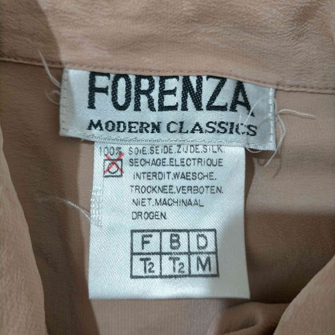 フルギ FORENZA シルク100% 開襟シャツ レディース