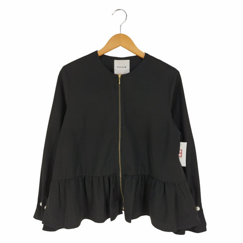 ピッチン PICCIN 袖パールペプラムジップブルゾン レディース JPN:M