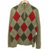 ジェイクルー J.CREW アーガイル柄 ハーフジップニット エルボーパッチ メンズ import:L