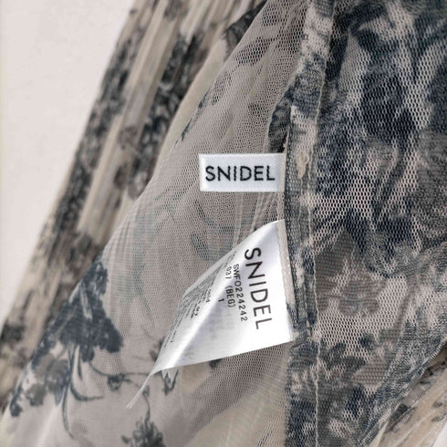 スナイデル snidel 22SS Sustainableプリントケープチュールドレス レディース JPN:1