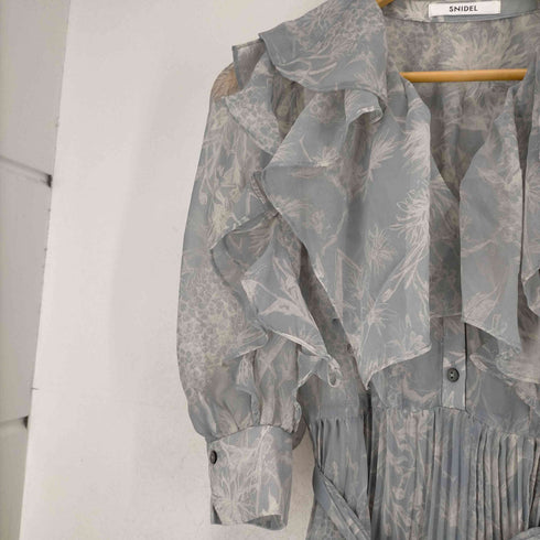 スナイデル snidel 22AW フリルプリーツプリントワンピ-ス レディース JPN:0