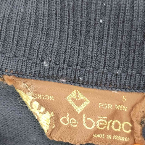 guy de berac フランス製 ボーダー ニットポロシャツ メンズ 5