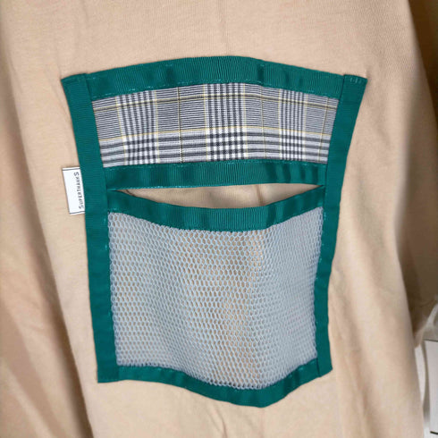 スーパーサンクス SUPERTHANKS メッシュポケット ビックシルエットTシャツ メンズ JPN:L