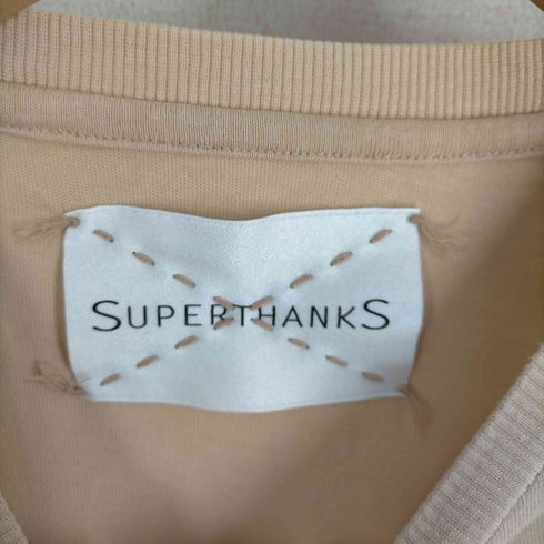 スーパーサンクス SUPERTHANKS メッシュポケット ビックシルエットTシャツ メンズ JPN:L