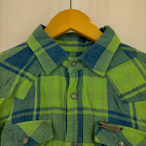ディーゼル DIESEL コットン チェックシャツ メンズ JPN:S