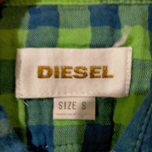 ディーゼル DIESEL コットン チェックシャツ メンズ JPN:S
