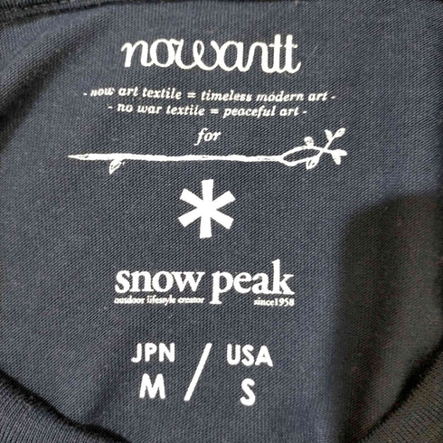 スノーピーク Snow Peak nowartt フロッキー クルーTシャツ メンズ import:M