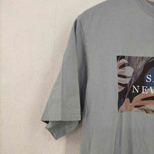 サタデーズニューヨークシティ Saturdays New York City リーフプリント クルーネックTシャツ メンズ import:M