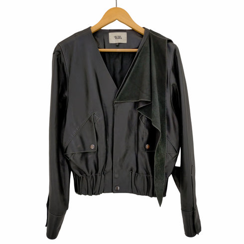 ベジャス VEJAS Handkerchief Necktie Leather Bomber Jacket ハンカチーフネックタイ ボンバージャケット メンズ import:M