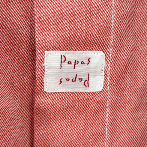 パパス papas コットン レギュラーシャツ メンズ import:M