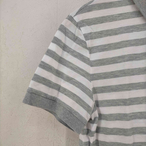 ラコステ LACOSTE SLIM FIT ノーティカルボーダーポロ レディース US:4