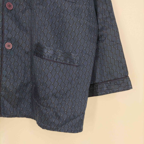 キャンダ CANDA サテン 総柄 パジャマシャツ メンズ import:S