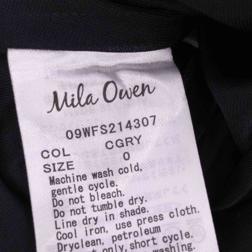 ミラオーウェン Mila Owen ラッププリーツアシメスカート レディース JPN:0