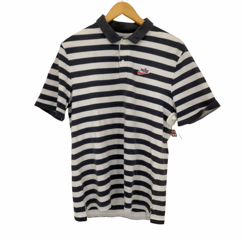 ナイキ NIKE ボーダー S/S ポロシャツ メンズ JPN:L