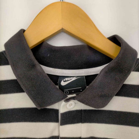ナイキ NIKE ボーダー S/S ポロシャツ メンズ JPN:L