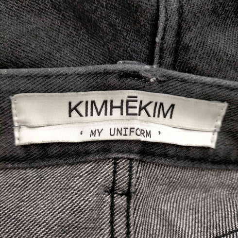 キムヘキム KIMHEKIM BLACK FLARED JEANS メンズ UK:27