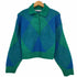 ザラ ZARA アーガイル柄 クロップドニットポロシャツ メンズ import:S